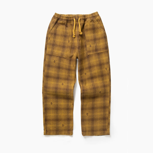 Service Works Thistle Plaid Chef Pant - Ochre