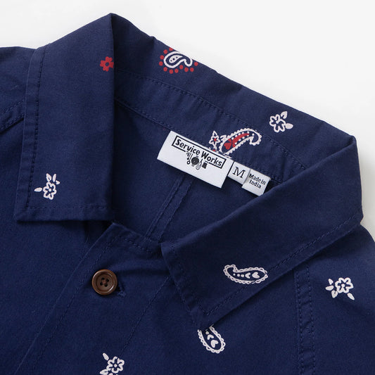 Service Works Paisley Front Of House Jacket - Royal