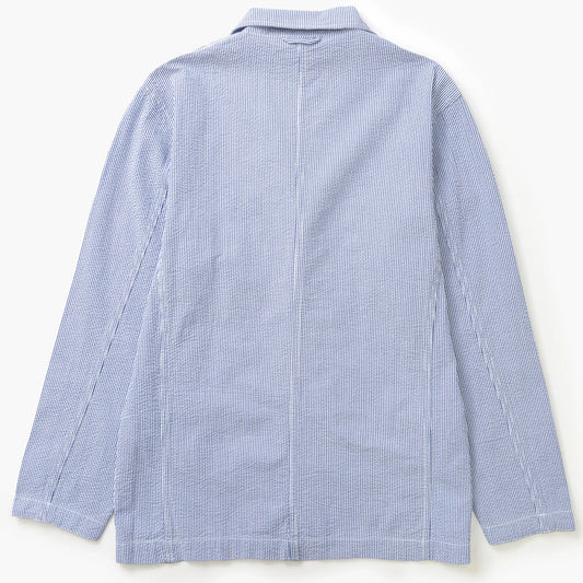 Service Works Seersucker Server Suit Jacket - Navy Stripe