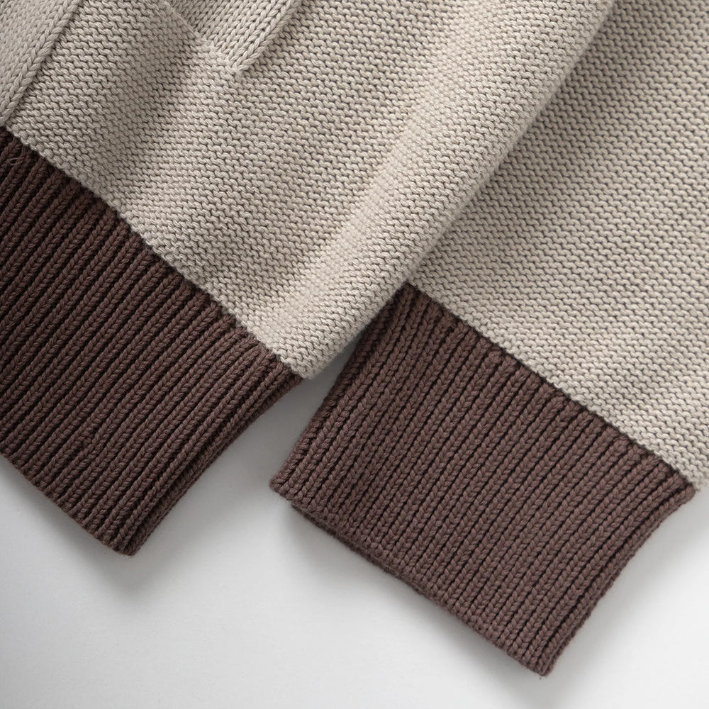 Service Works Check Panel Cardigan - Mushroom