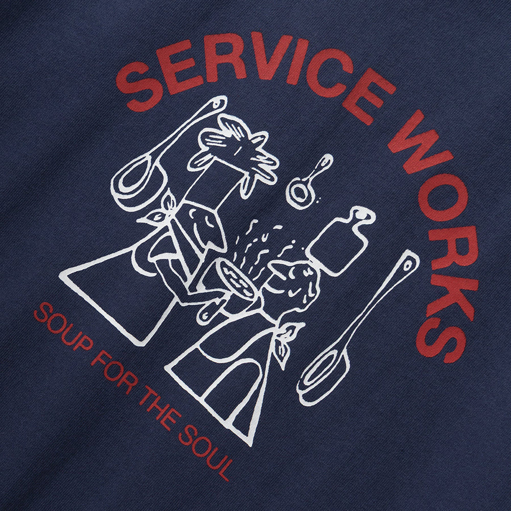 Service Works Soup For The Soul Tee - Navy