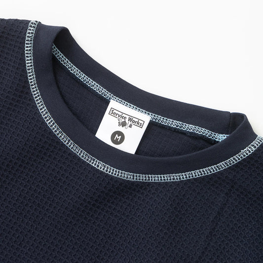 Service Works Waffle Contrast Thermal LS - Navy Blue