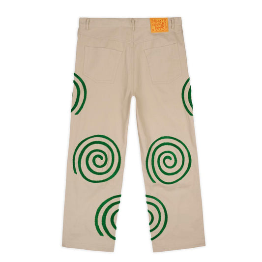 Brain Dead Swirls Twill Pant - Khaki