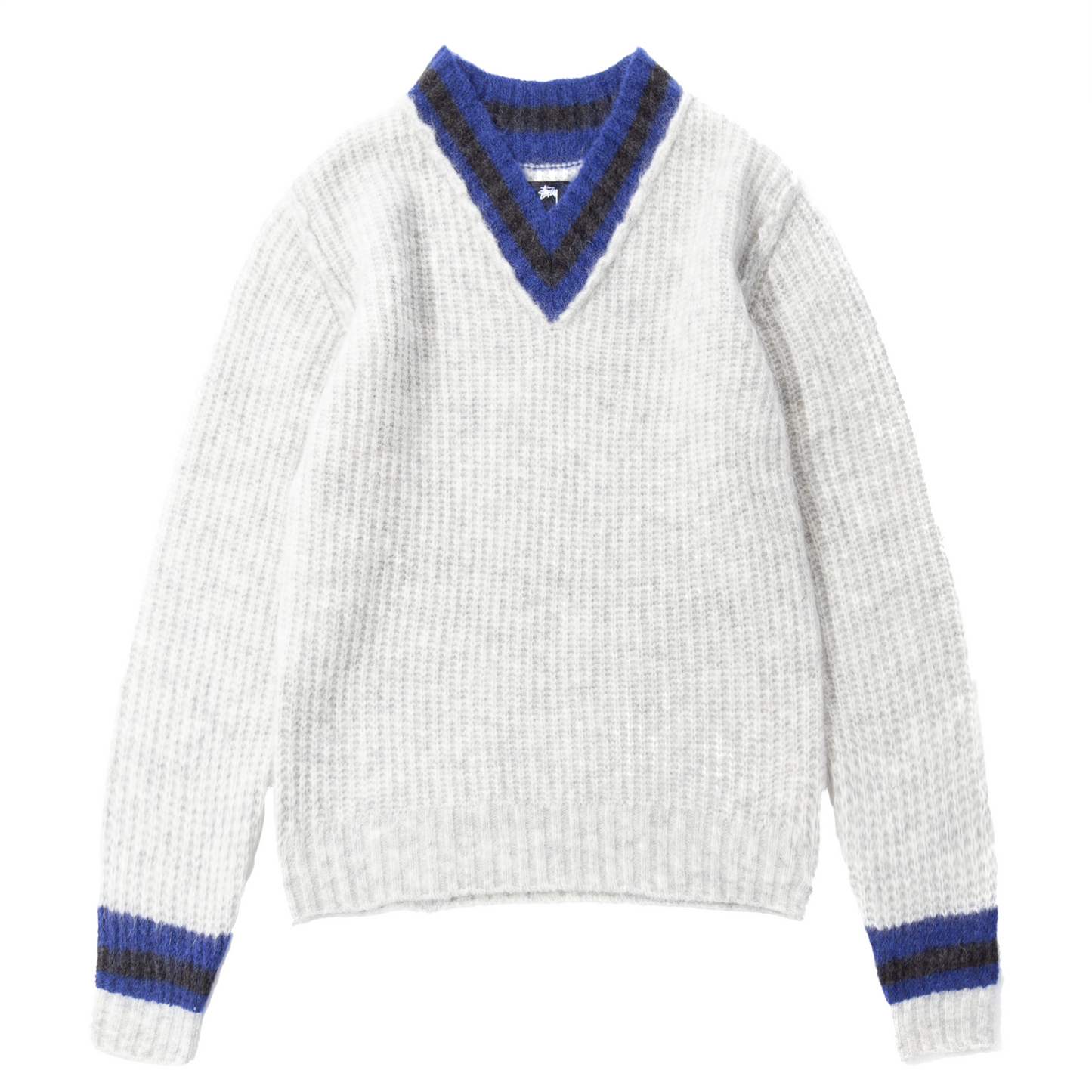 Stüssy Mohair Tennis Sweater - Ash