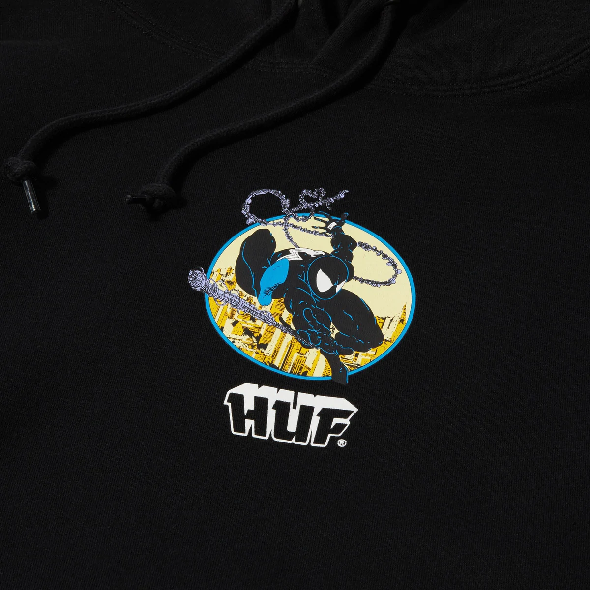 HUF x Spider-Man Three Hundred Pullover Hoodie - Black