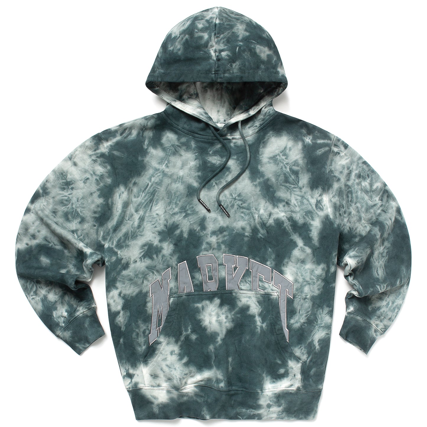 MARKET Tie Dye Pocket Arc Hoodie - Smoke Cloud