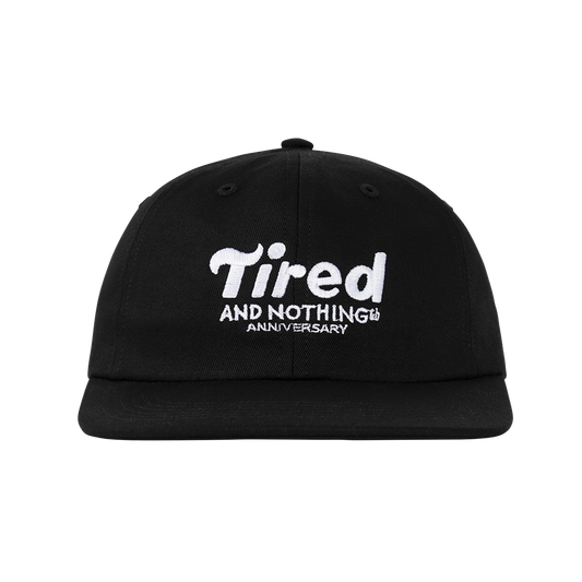 Tired Nothingth 6 Panel Cap - Black