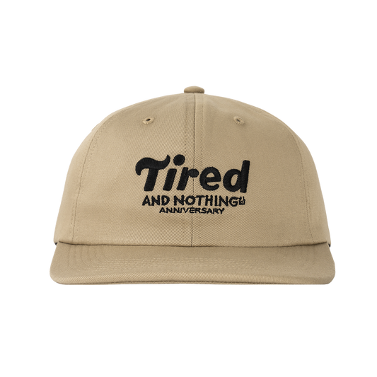 Tired Nothingth 6 Panel Cap - Khaki