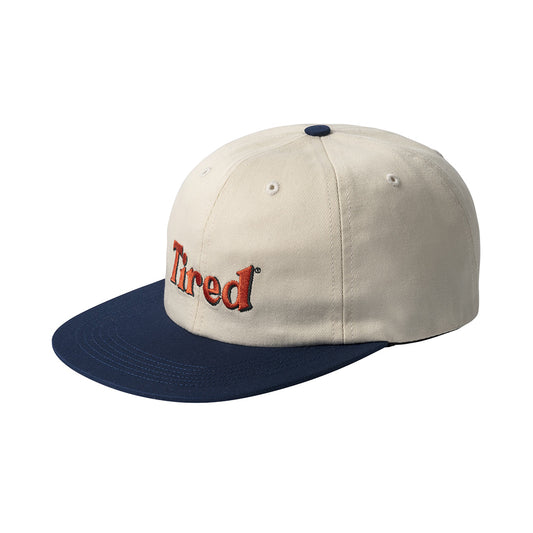 Tired Skateboards Two Tone Logo Cap - Cream Blue