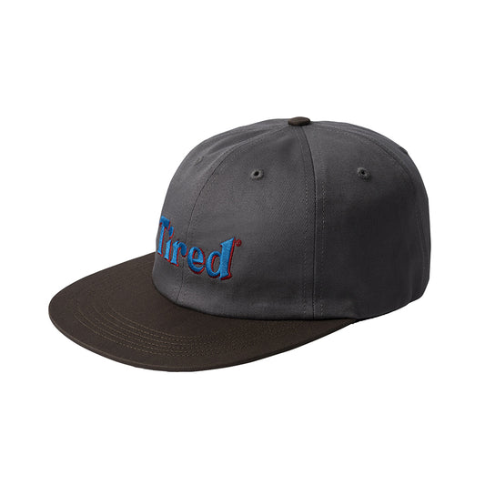 Tired Skateboards Two Tone Logo Cap - Grey Brown