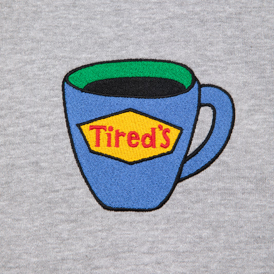 Tired Skateboards Tired's Coffee Hoodie - Heather Grey