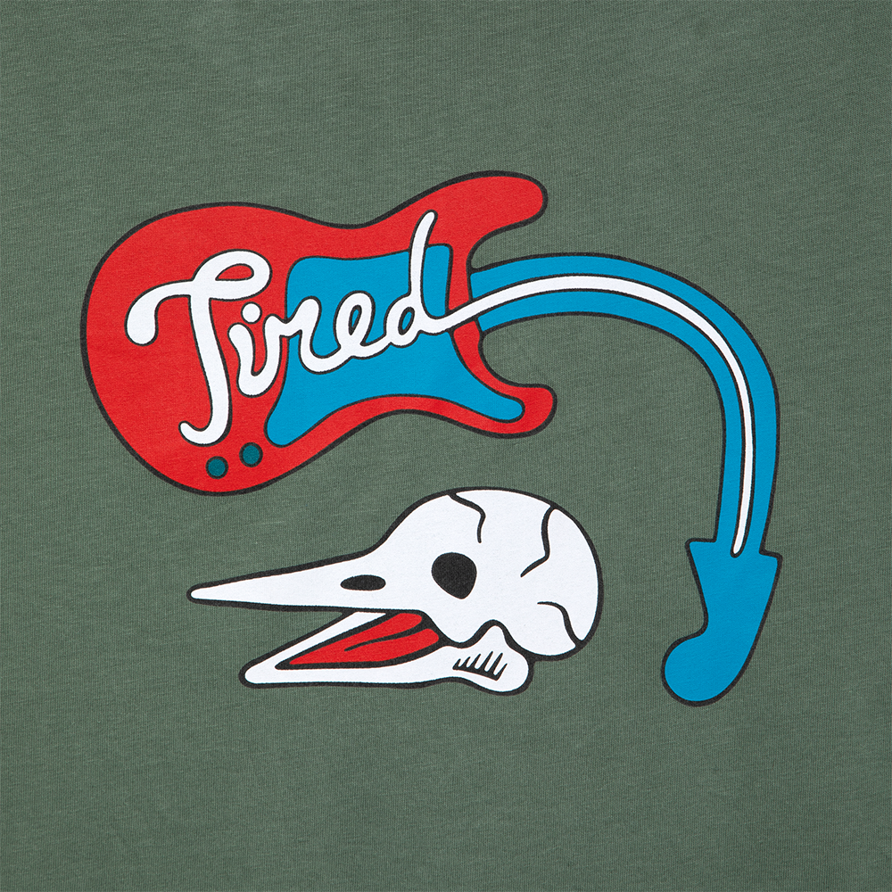 Tired Music Organic T-Shirt - Green