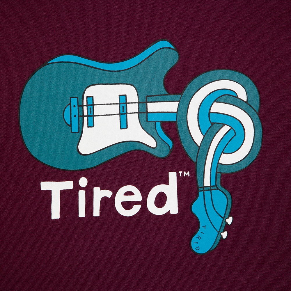 Tired Skateboards Spinal Tap T-Shirt - Cardinal