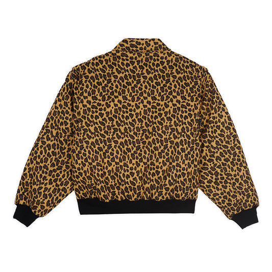 Brain Dead BD Twill Flight Jacket - Leopard
