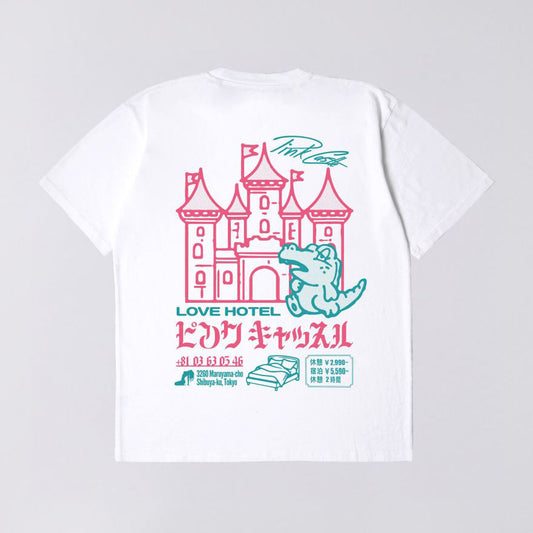 Edwin Pink Castle TS - White