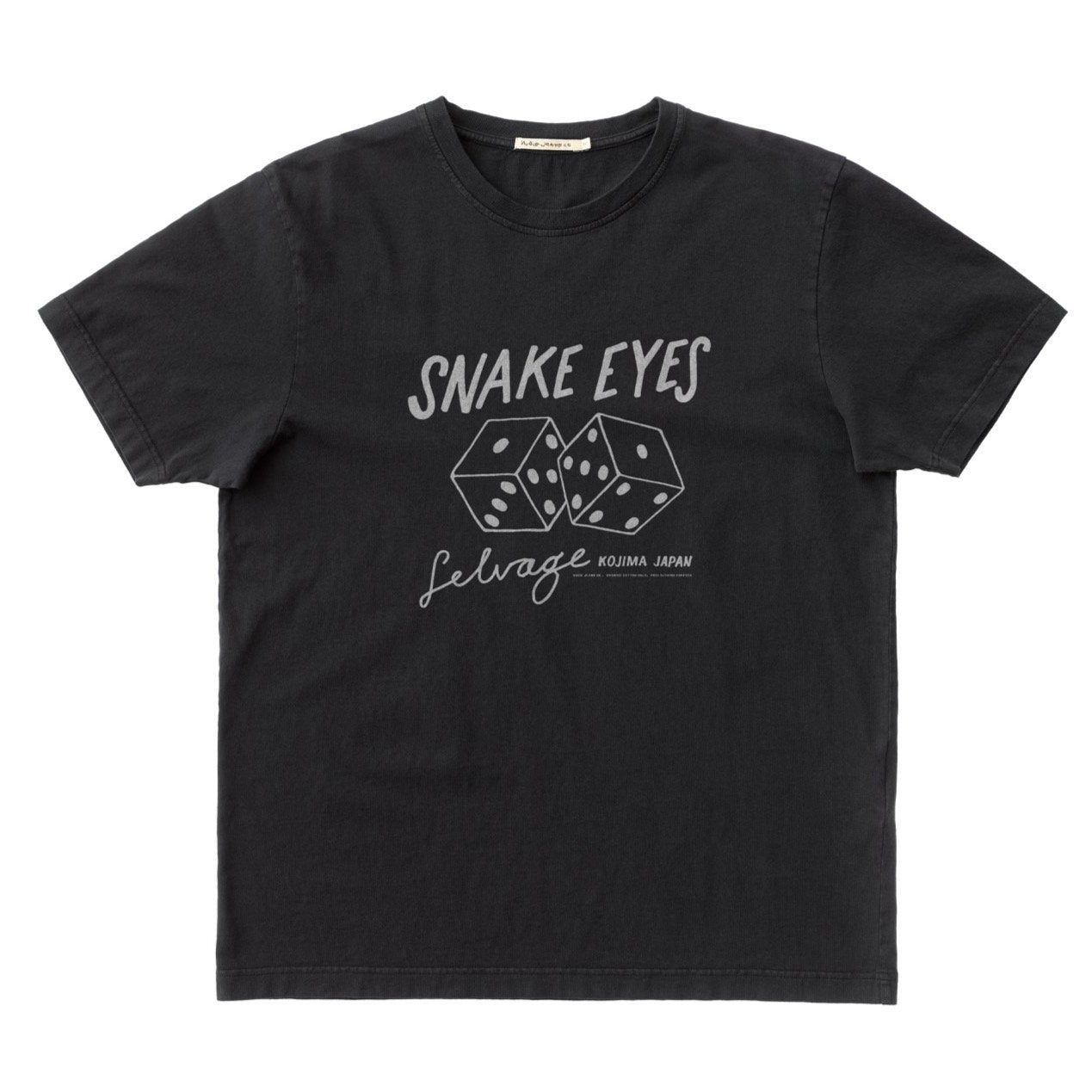Nudie Jeans Co. Uno Snake Eyes T-Shirt - Black