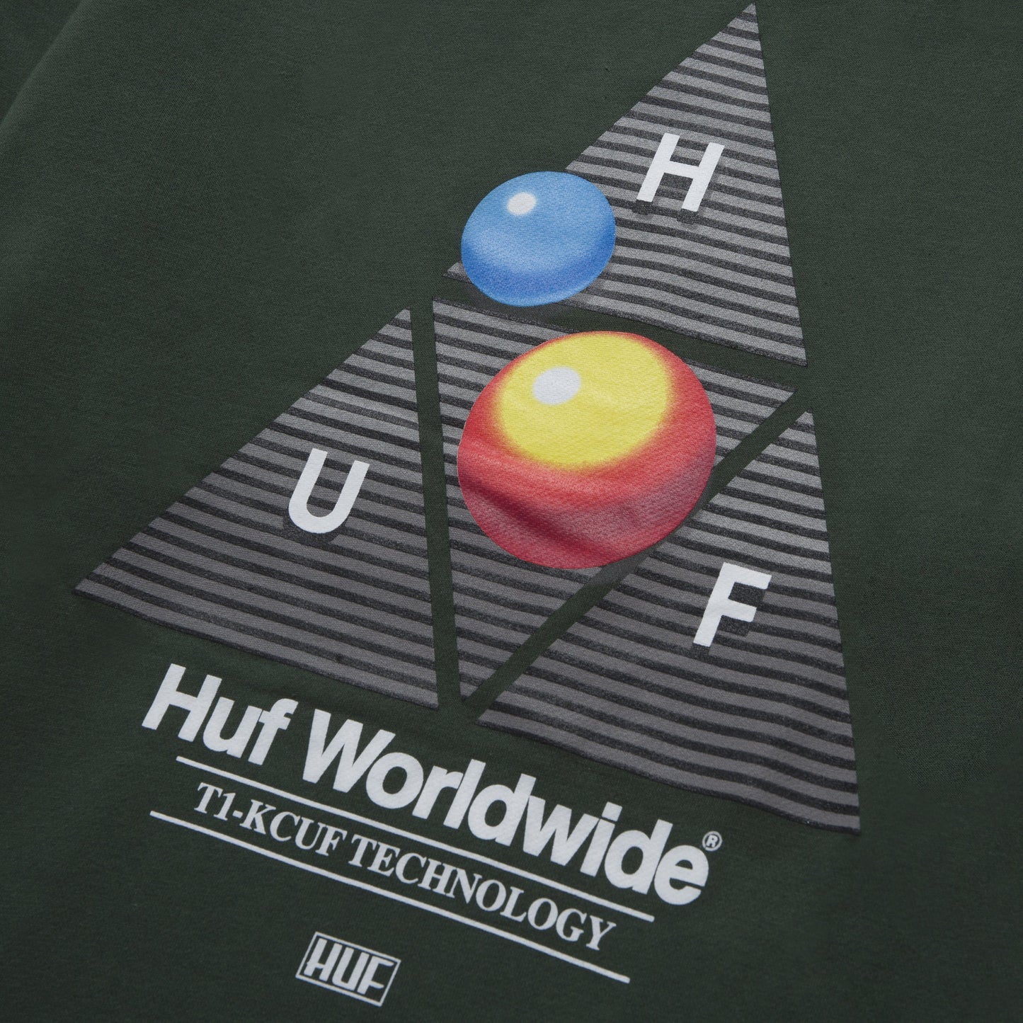 HUF Video Format Triple Triangle Hoodie - Dk Green