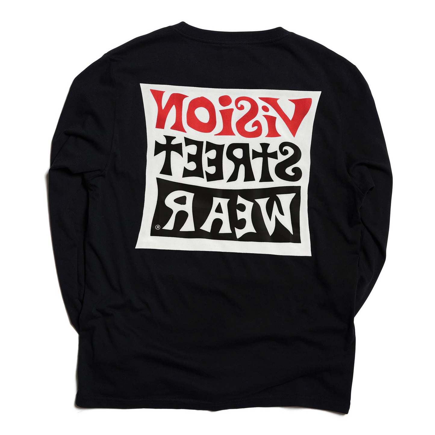 Vision Streetwear Wavy OG Box Logo LS T-Shirt - Black