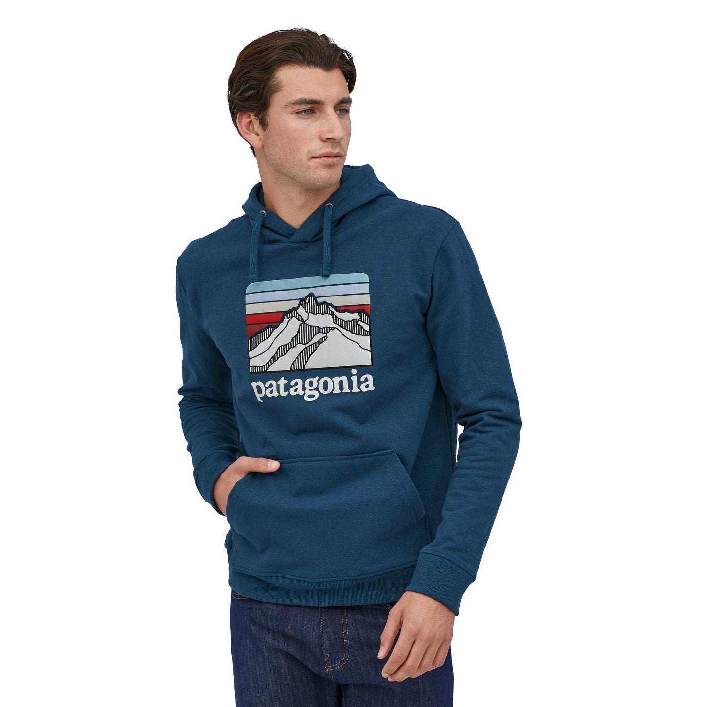 Patagonia Line Logo Ridge Uprisal Hoodie - Crater Blue