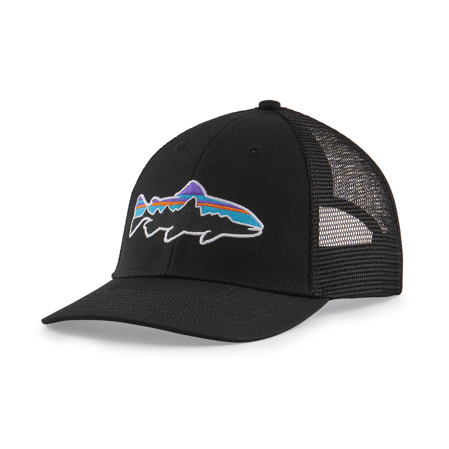 Patagonia Fitz Roy Fish LoPro Trucker Hat - Black