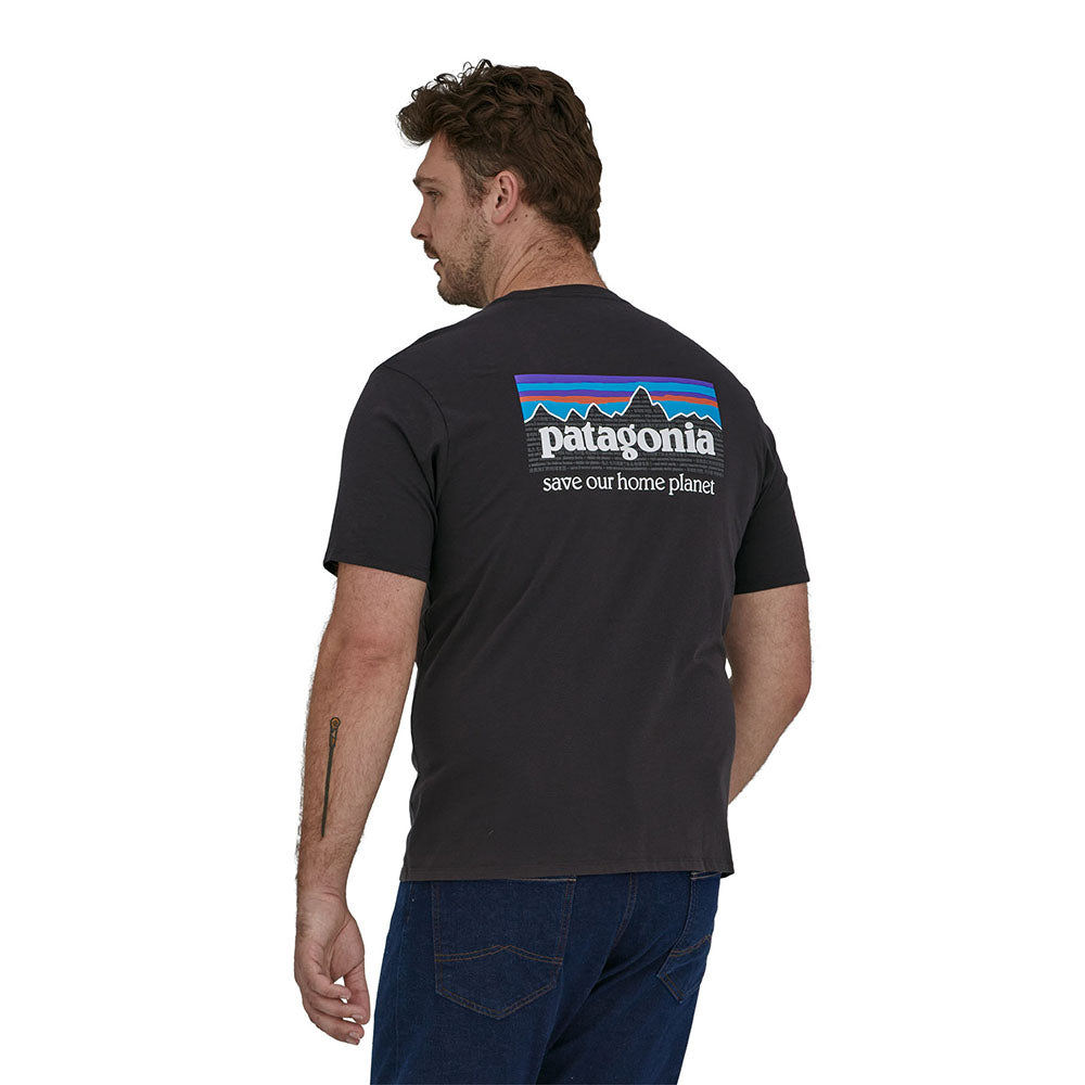 Patagonia P-6 Mission Organic T-Shirt - Ink Black