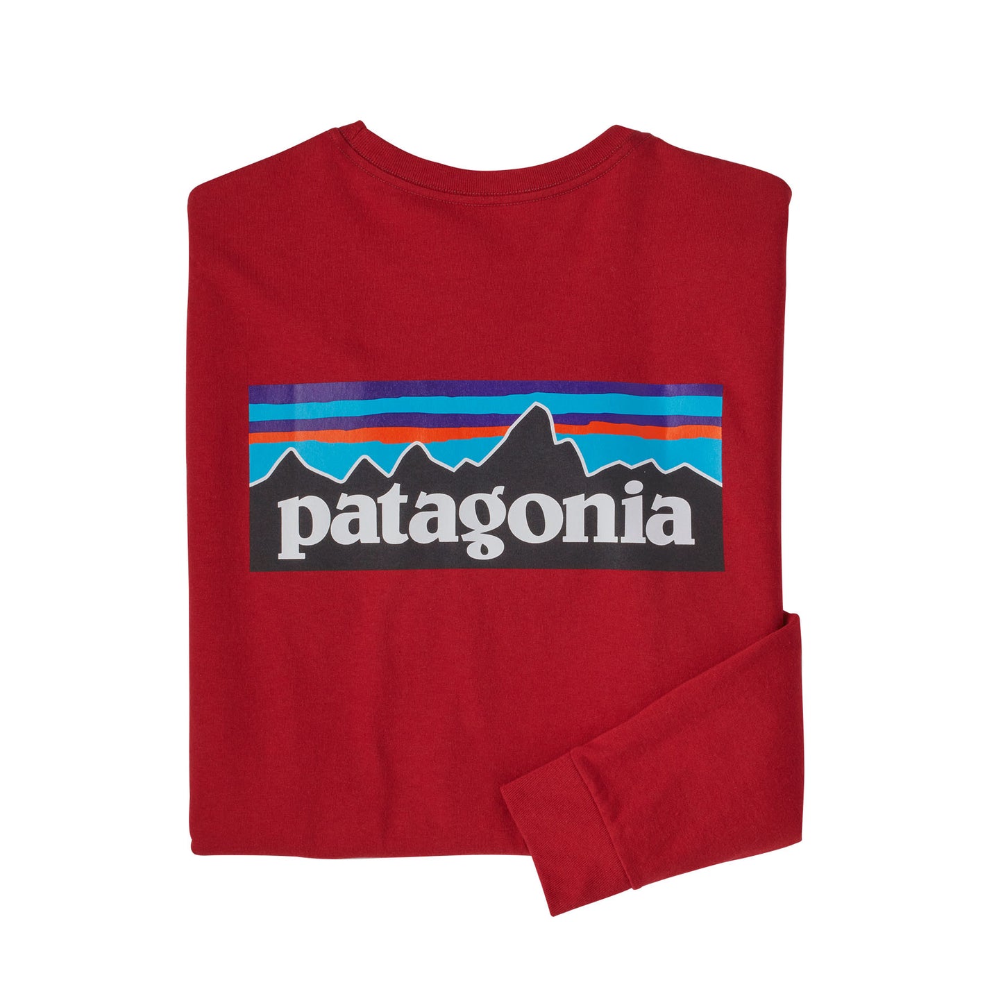 Patagonia LS P-6 Logo Responsibili-Tee - Sumac Red