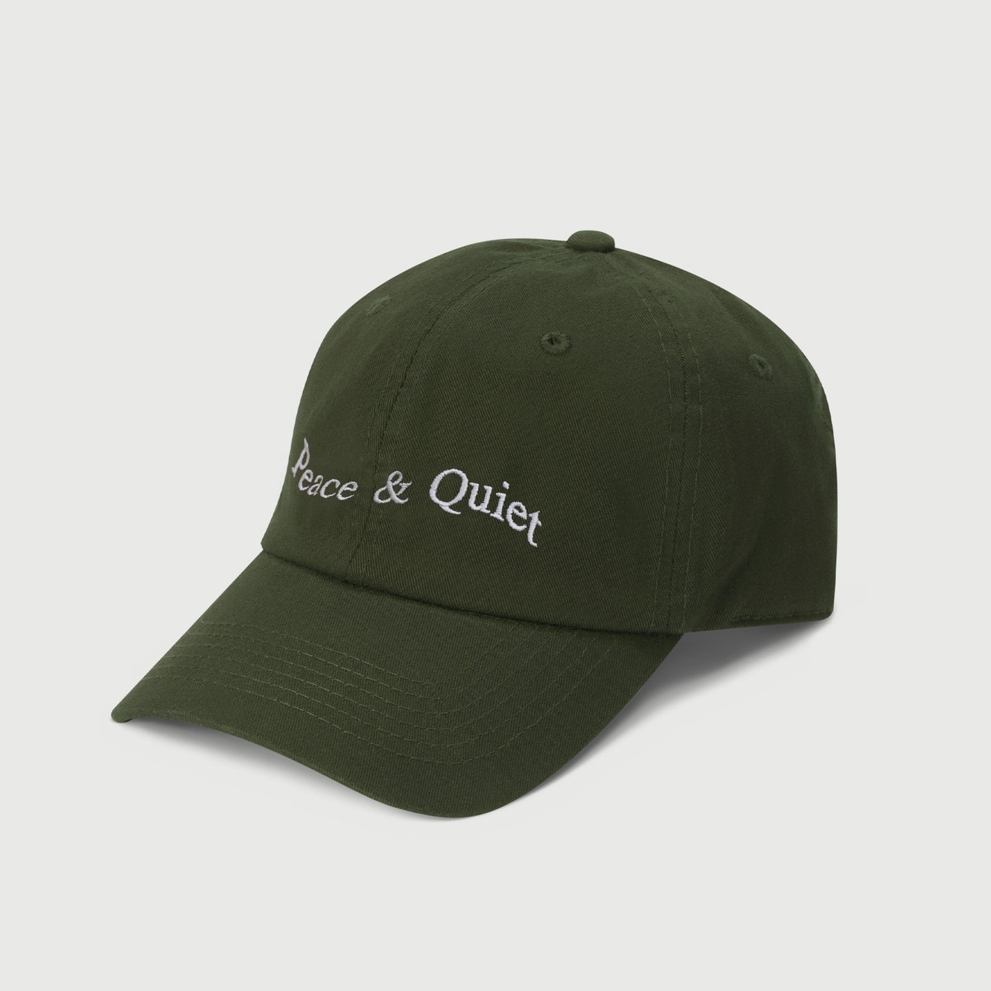 Museum of Peace & Quiet Wordmark Dad Hat - Olive