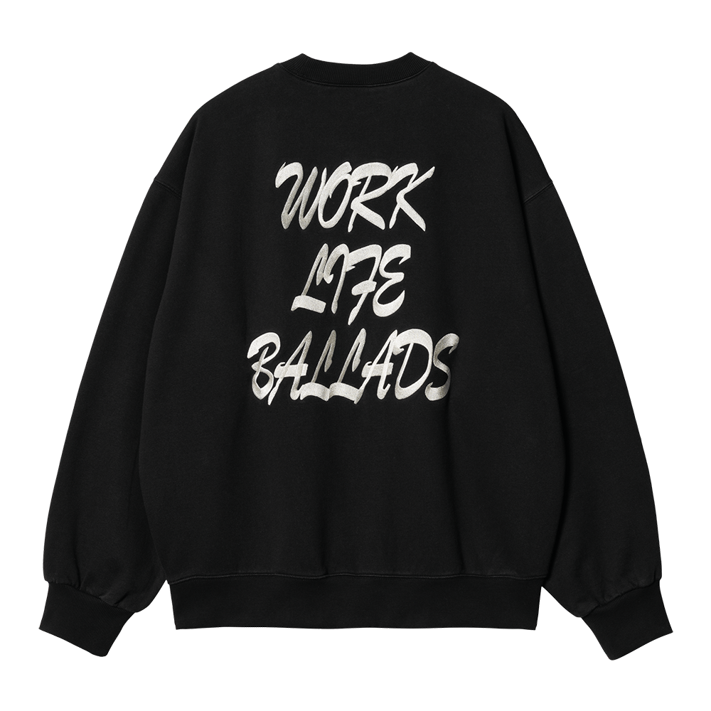 Carhartt WIP Work Varsity Sweatshirt - Black Wax