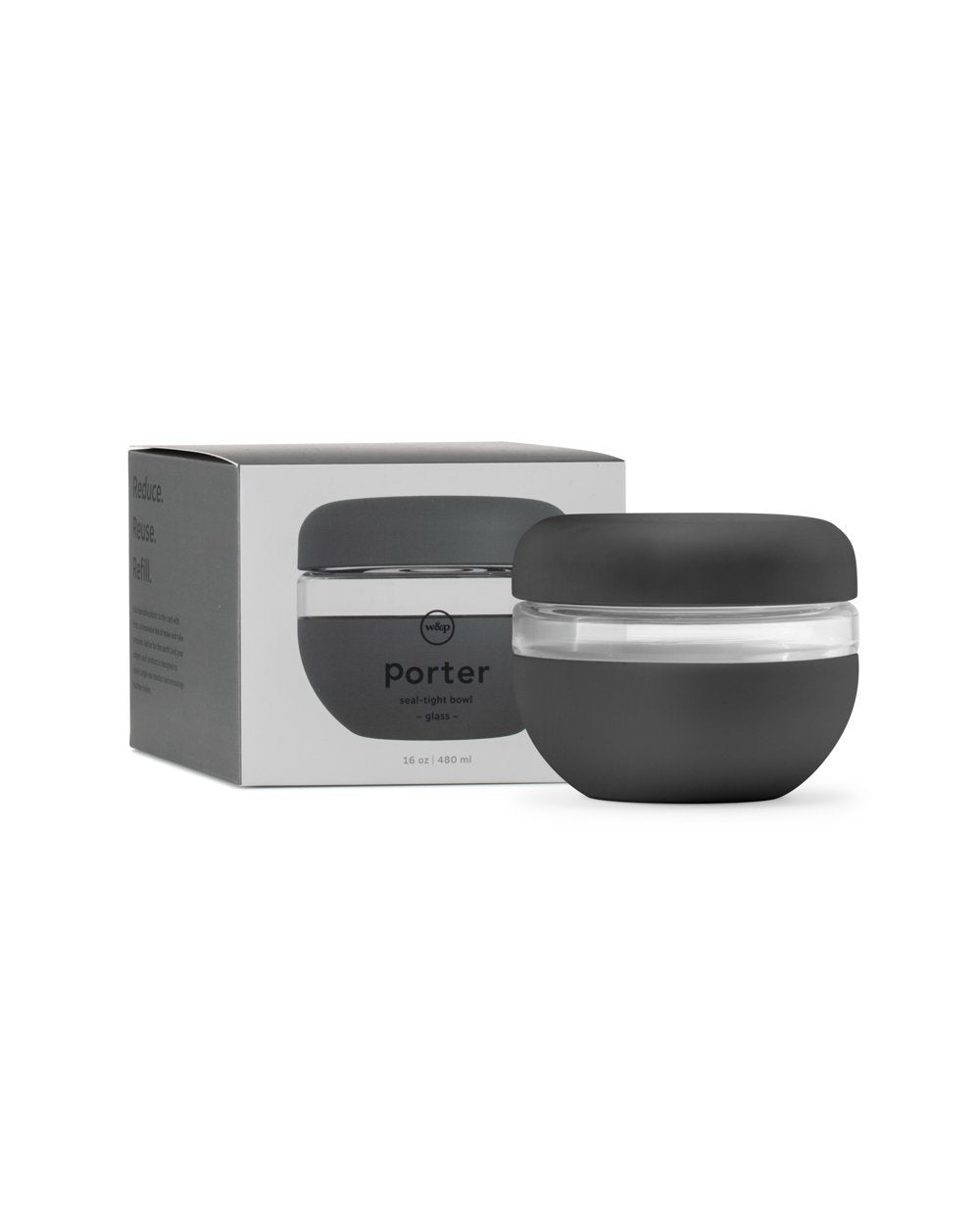 W&P Porter Seal Tight 16oz Glass Storage Bowl - Cream