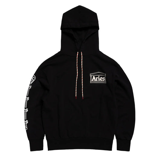 Aries Arise Column Hoodie - Black