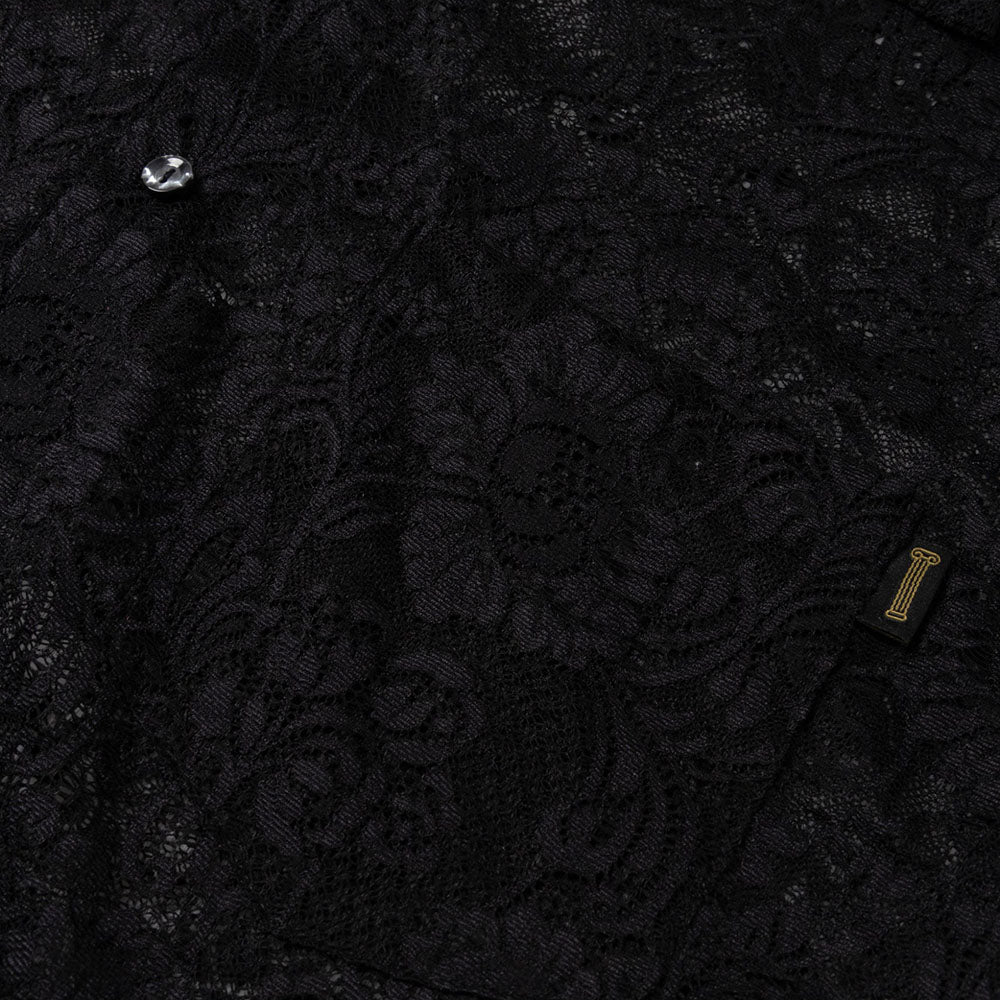 Aries Arise Lace Hawaiian Shirt - Black