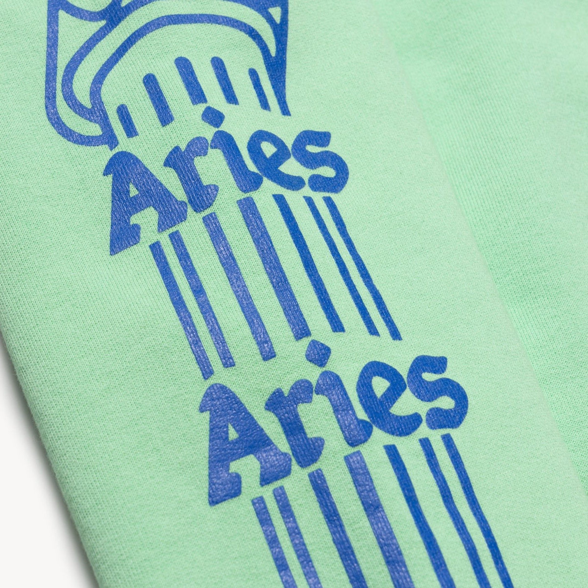 Aries Arise Temple Hooded Sweatshirt - Aqua