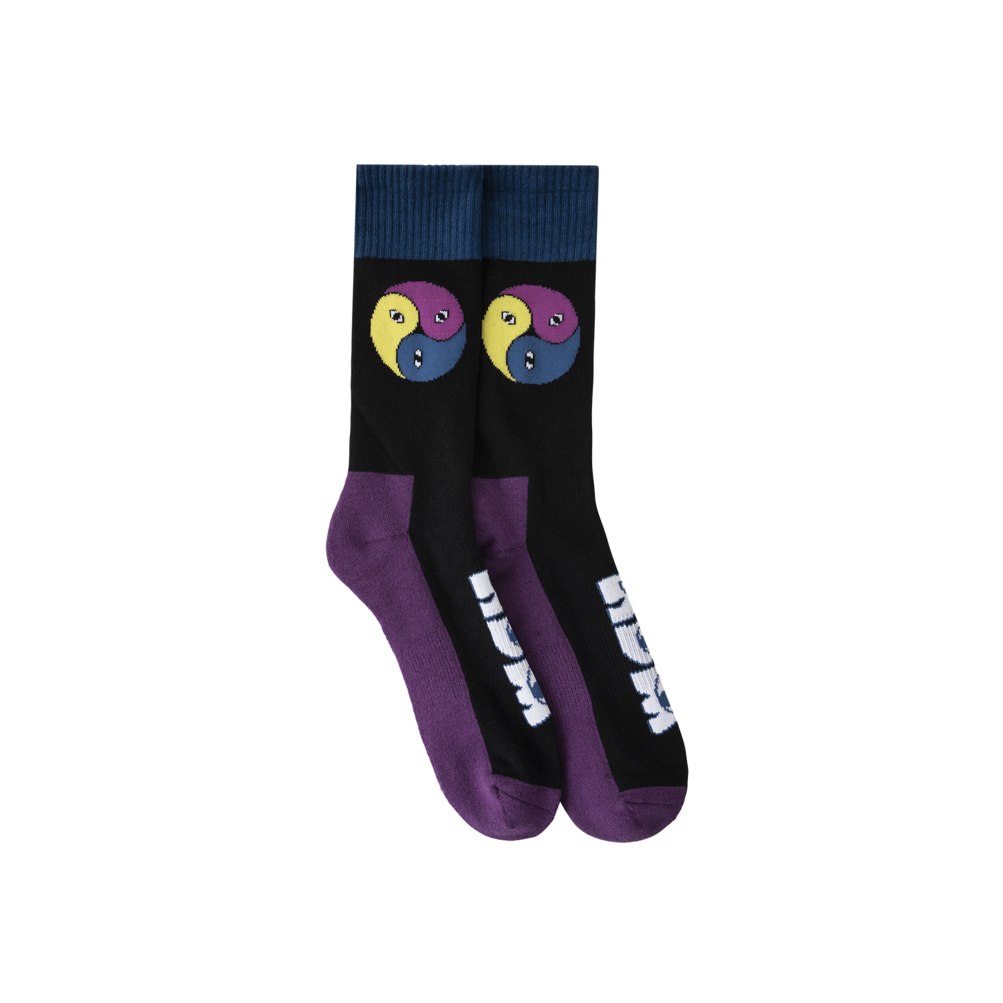 Real Bad Man 3 Way Socks 2 Pack - White Black