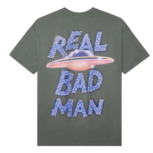 Real Bad Man Saucer Cult T-Shirt - Green