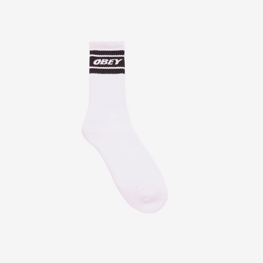 OBEY Cooper II Socks - White Black