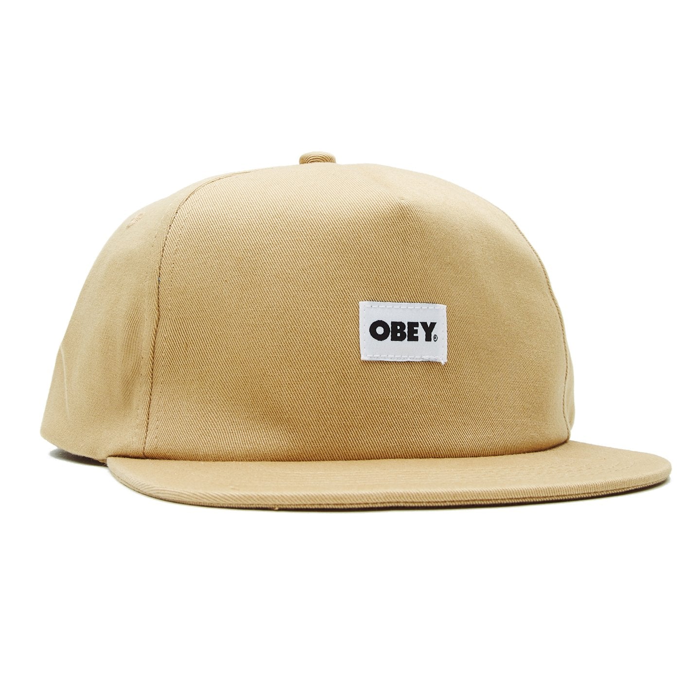 OBEY Organic Bold Label Snapback - Almond