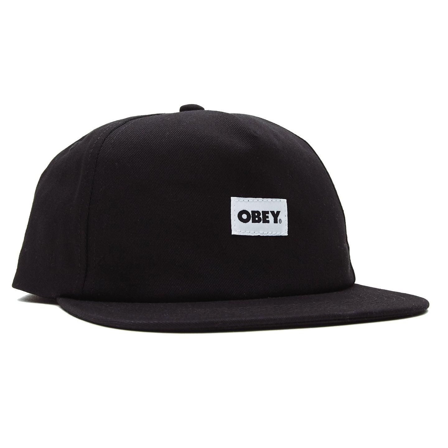 OBEY Organic Bold Label Snapback - Black