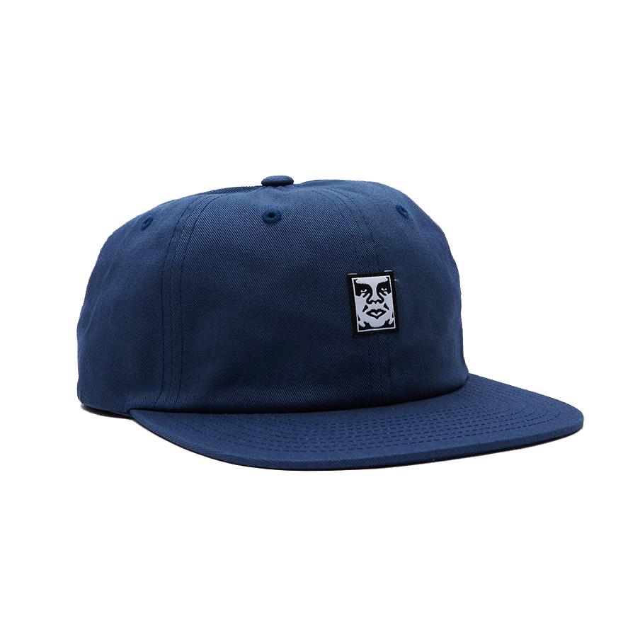 OBEY Icon Face 6 Panel Strapback - Dull Blue
