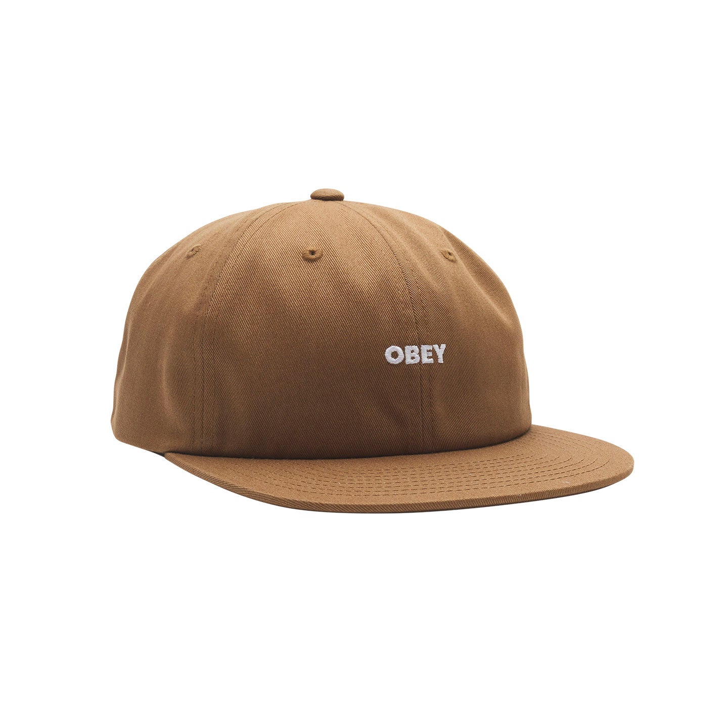 OBEY Bold Twill 6 Panel Strapback - Brown Sugar
