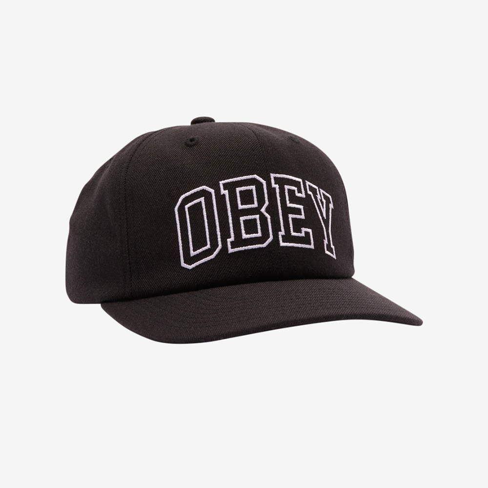 OBEY Academy 6P Classic Strapback - Black
