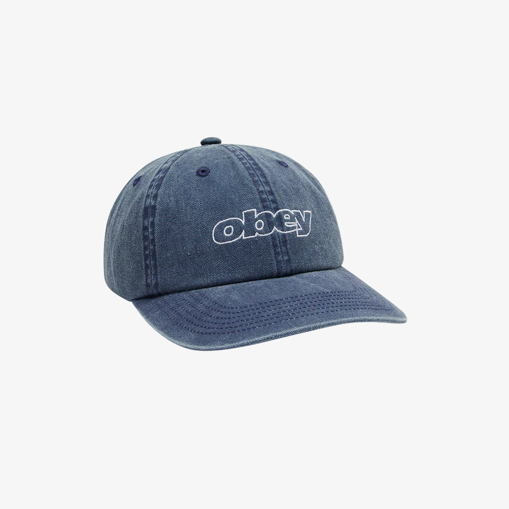 OBEY Slanted 6P Snapback - Pigment Navy