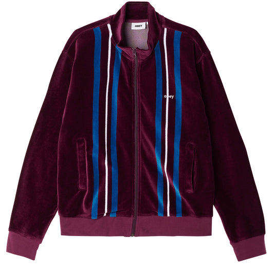 OBEY Provecal Velour Zip Up Mockneck