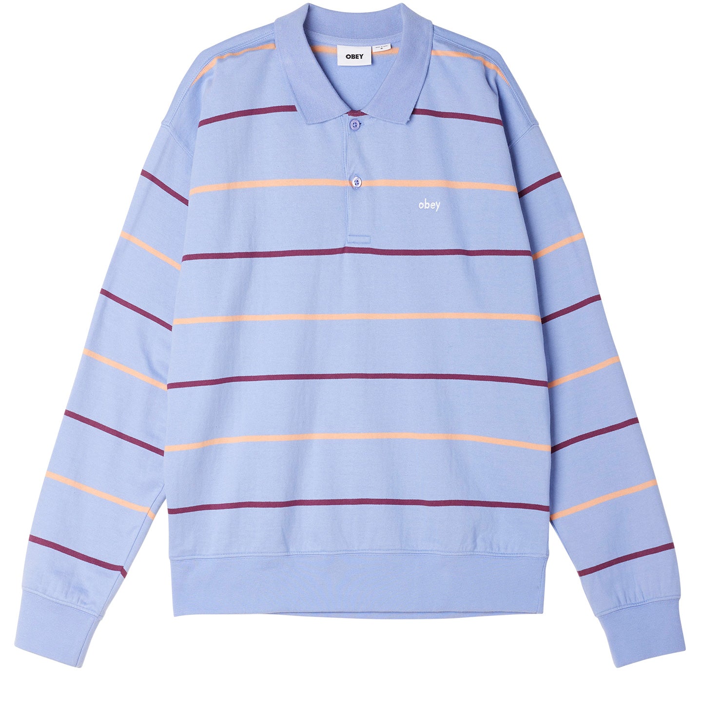 OBEY Complete Polo Sweatshirt - Digital Violet Multi