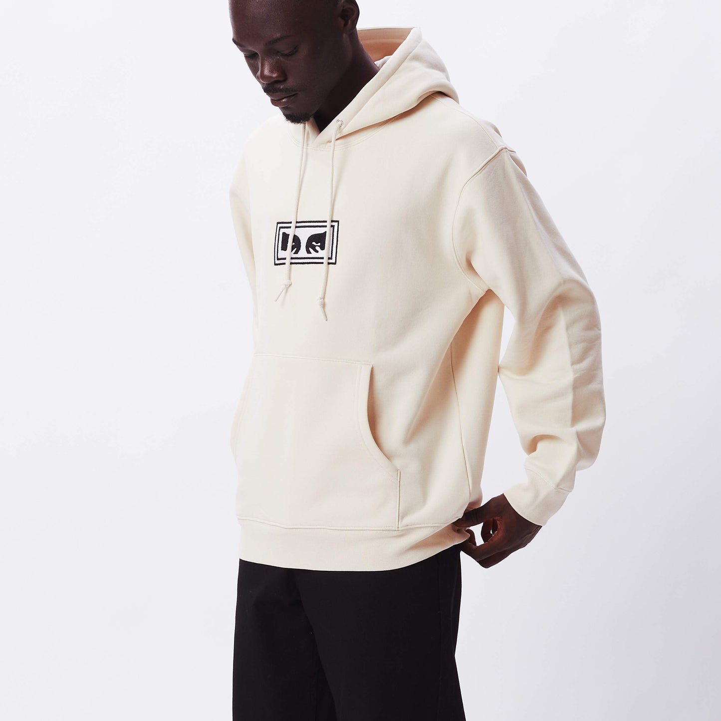 OBEY Eyes Logo Hoodie - Unbleached