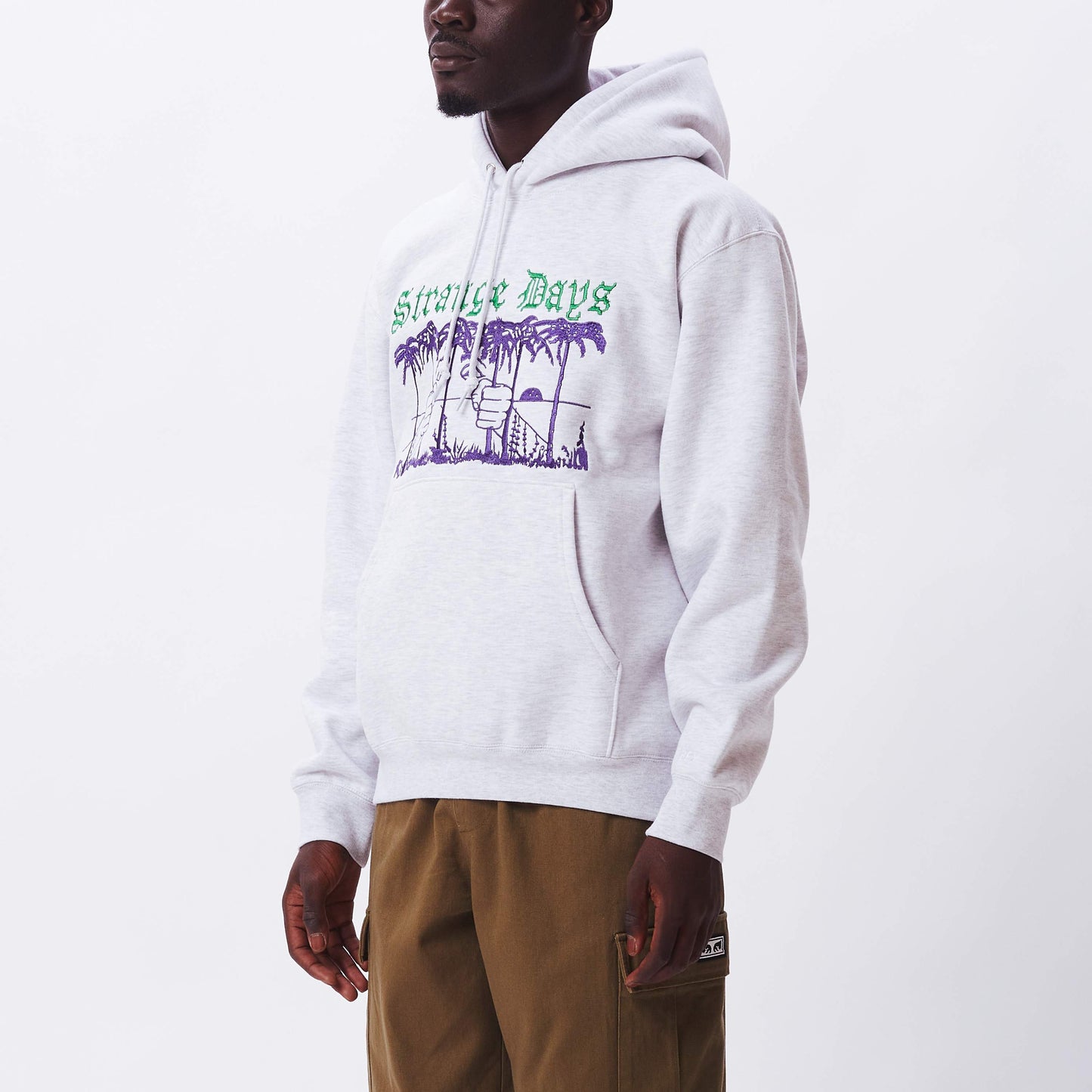 OBEY Strange Days Hoodie - Ash