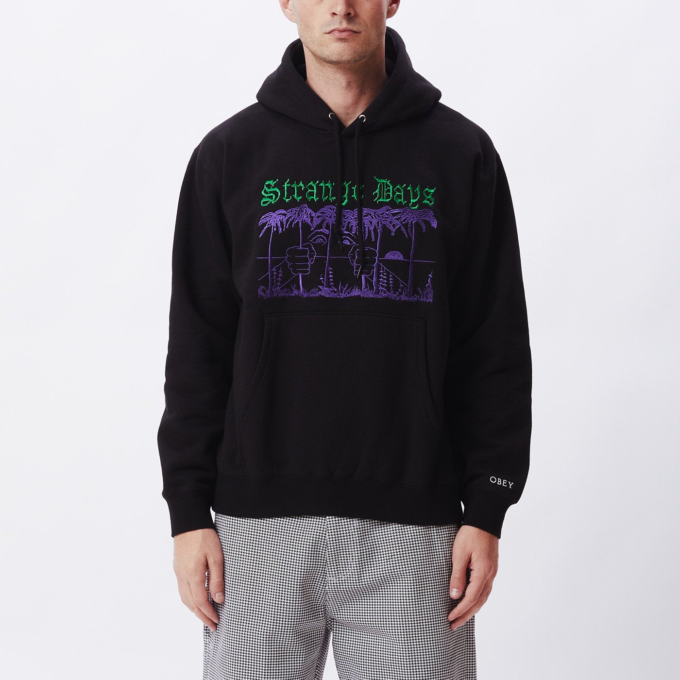 OBEY Strange Days Hoodie - Black