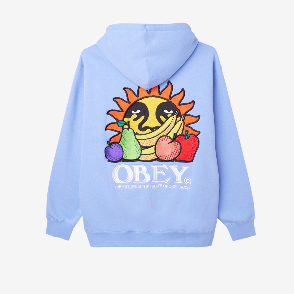OBEY Old Labor Hoodie - Hydrangea