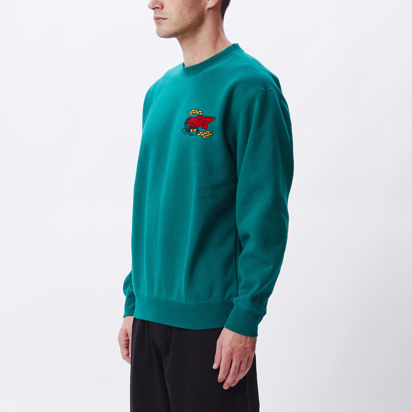 OBEY Brick By Brick Crew Sweatshirt - Ivy