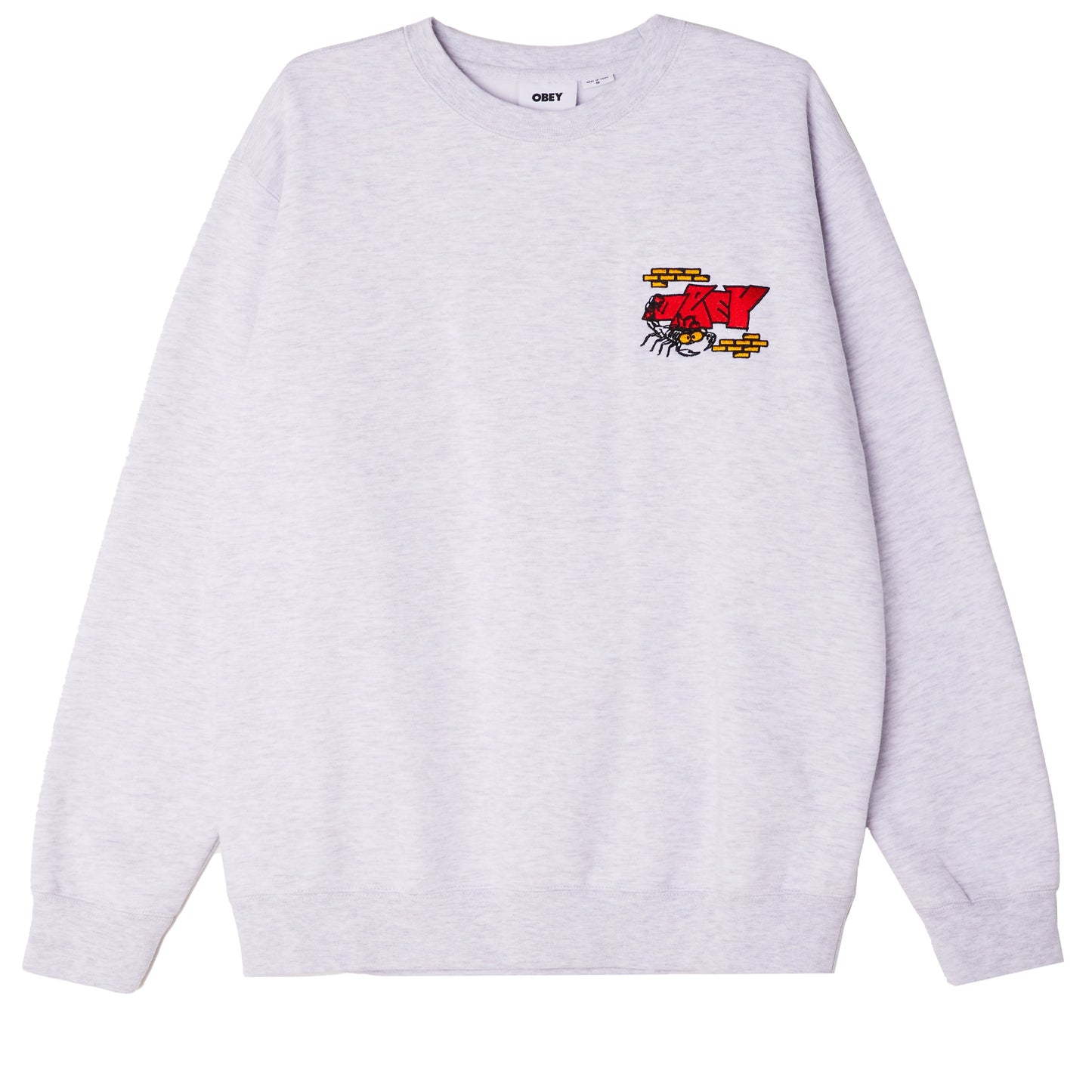 OBEY Brick By Brick Crew Sweatshirt - Ivy