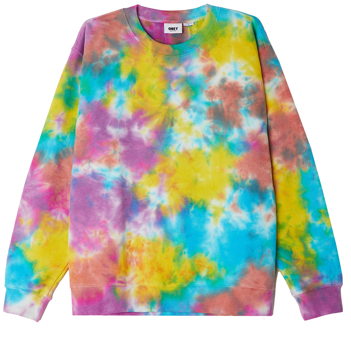 OBEY Mini Bold Recycled Tie Dye Sweatshirt - Toffee
